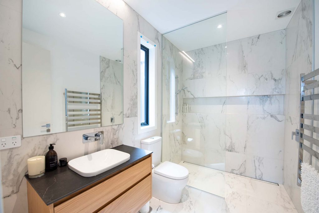 Kitchens-By-John-Prosser-Auckland-Bathrooms-Renovation-White Marble-Tiles